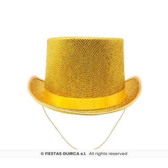 Sombrero de Copa Brillante – Dorado o Plateado (Adulto)