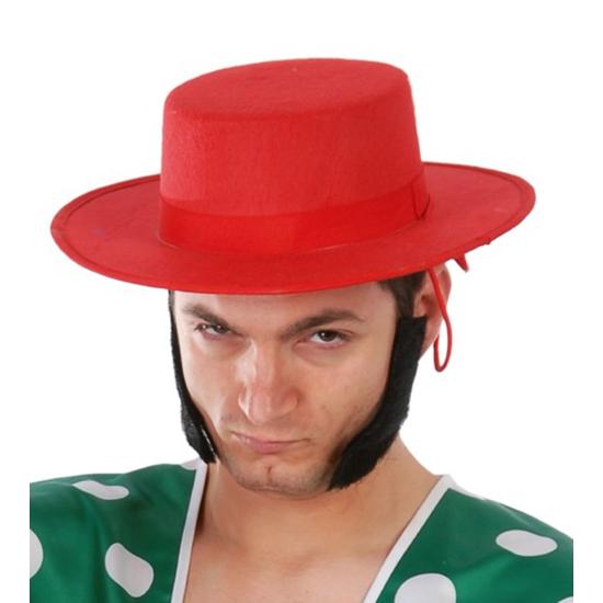 Sombrero Rojo Cordobes con Cordón para atar Sombrero Rojo Cordobes con Cordón para atar