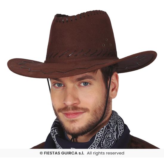 Sombrero Vaquero Agamuzado de color Marrón
