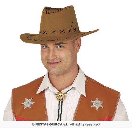 Sombrero Vaquero Agamuzado de color Marrón