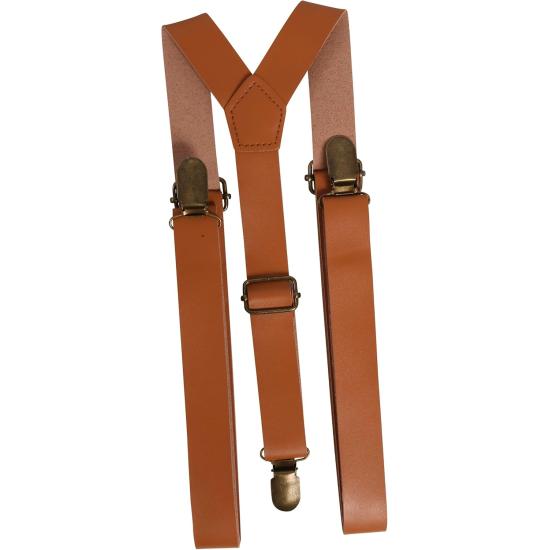 TIRANTES MARRON SIMIL PIEL CUERO