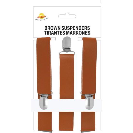 TIRANTES MARRON SIMIL PIEL CUERO