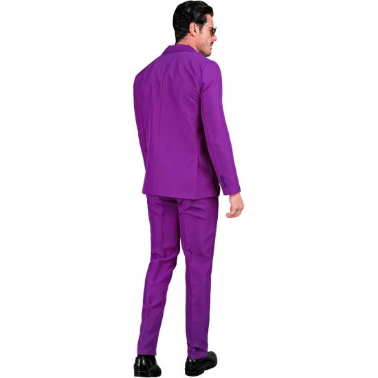 Traje de Color para Hombre, Chaqueta y pantalón, Showman, Disco Fever, Fiesta temática Casino