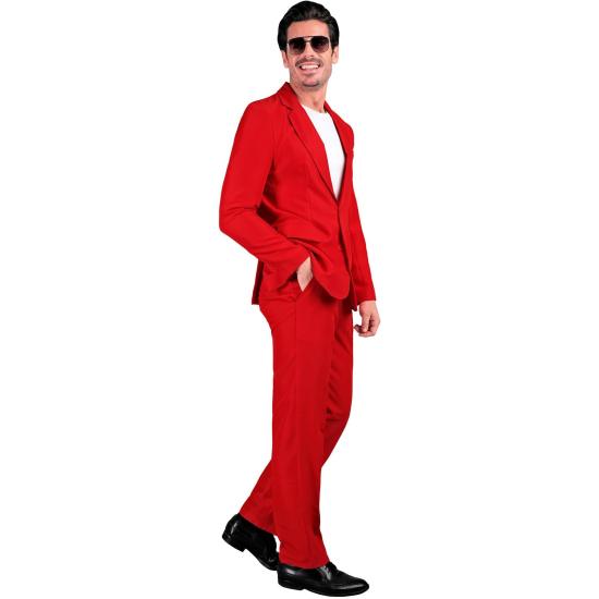 Traje de Color para Hombre, Chaqueta y pantalón, Showman, Disco Fever, Fiesta temática Casino
