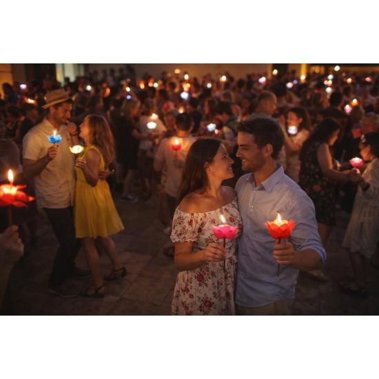 Tulipán para Baile del Farol con Vela 50 cms **