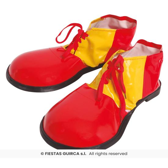 Zapatos de Payaso Rojos y Amarillos Extra