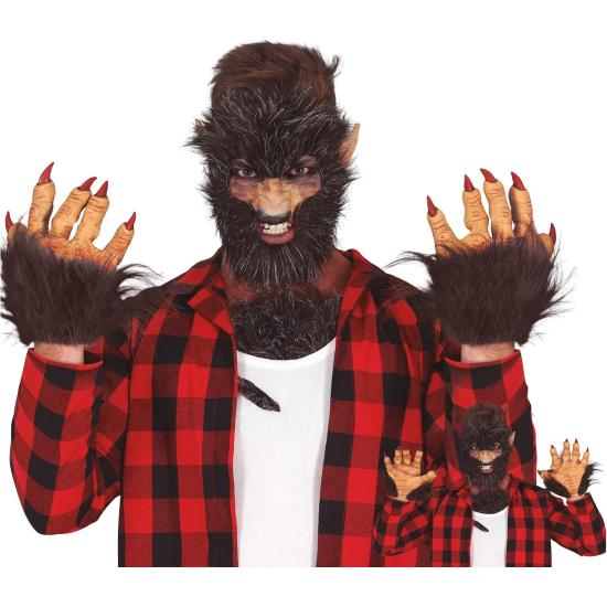 Zarpas de Hombre Lobo en Látex – Guantes para Disfraz